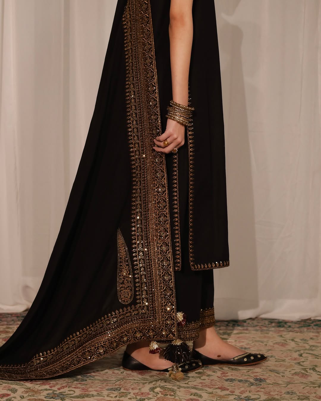 Black Mystique | 3-Piece Stitched Suit.