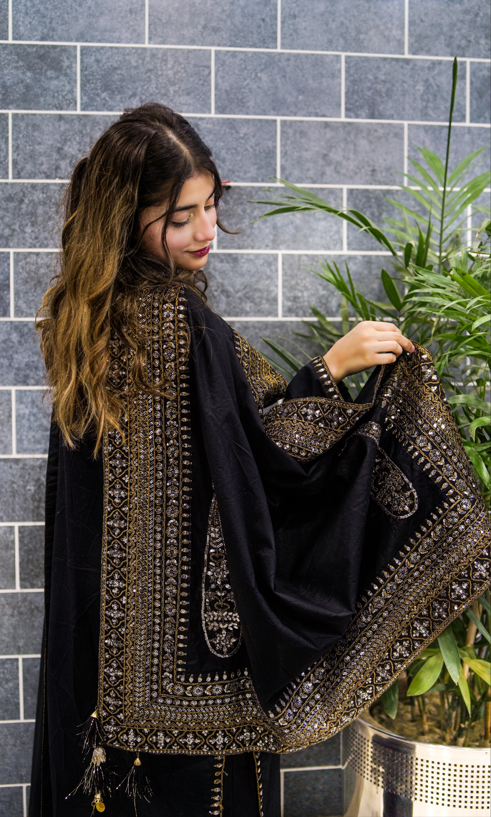 Black Mystique | 3-Piece Stitched Suit.