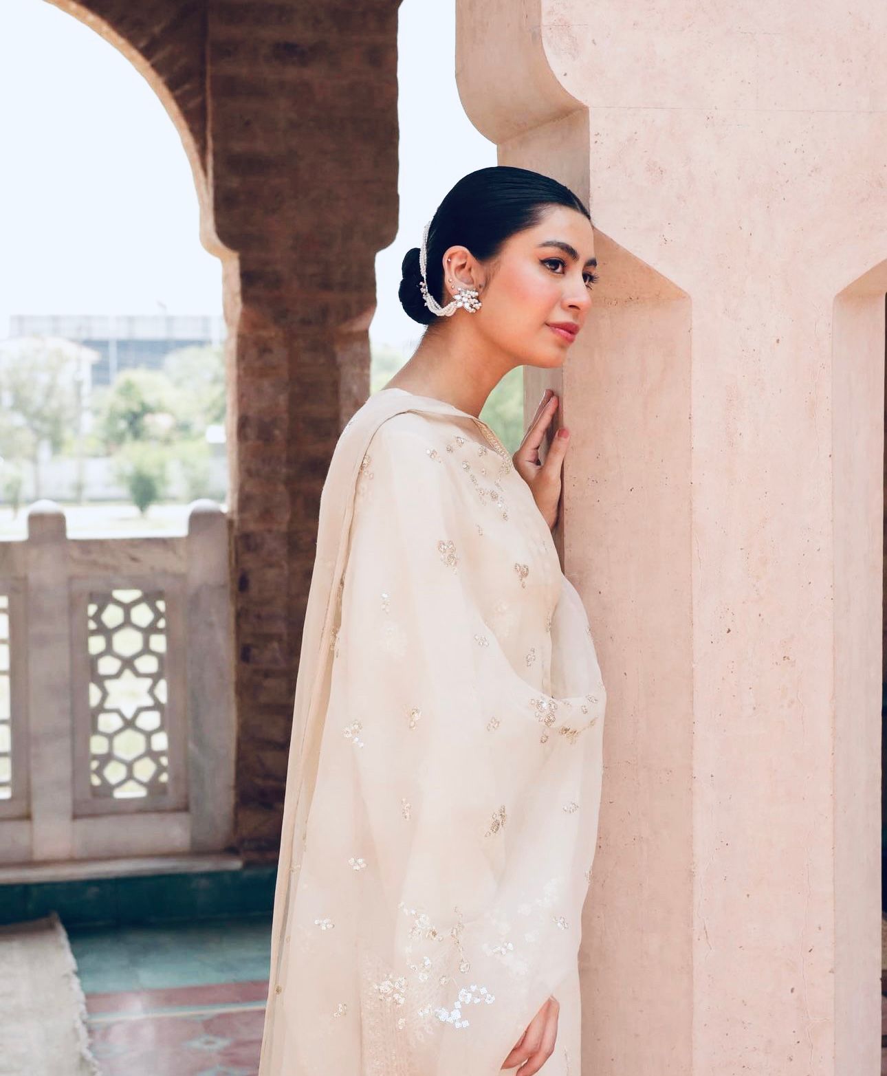 Noor-e-Eid / Ivory | 3-Piece Stitched Embroidered Outfit