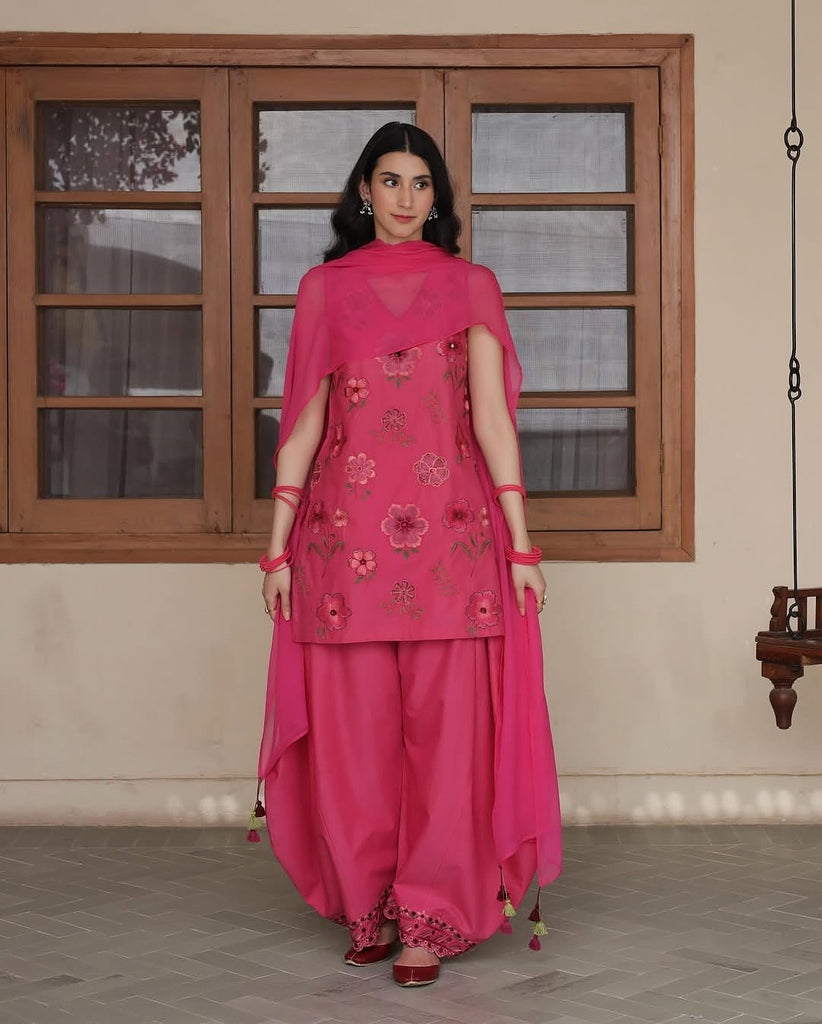 CANDY FLORA | 3Pc Stitched Embroidered Outfit