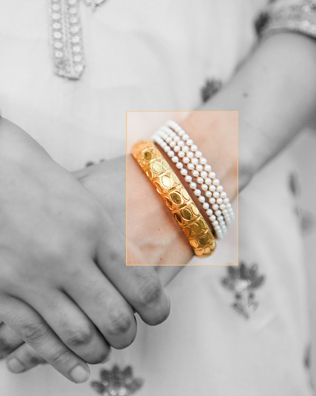 Refined Gold Plated Bangle Pair