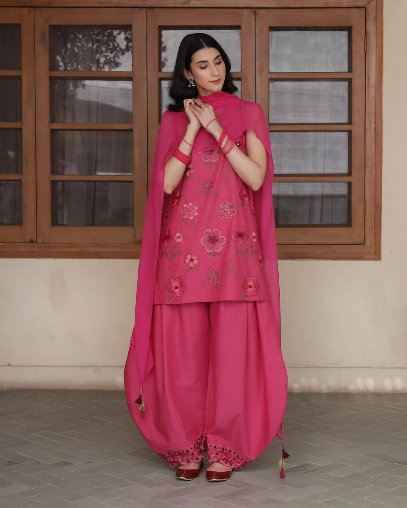 CANDY FLORA | 3Pc Stitched Embroidered Outfit