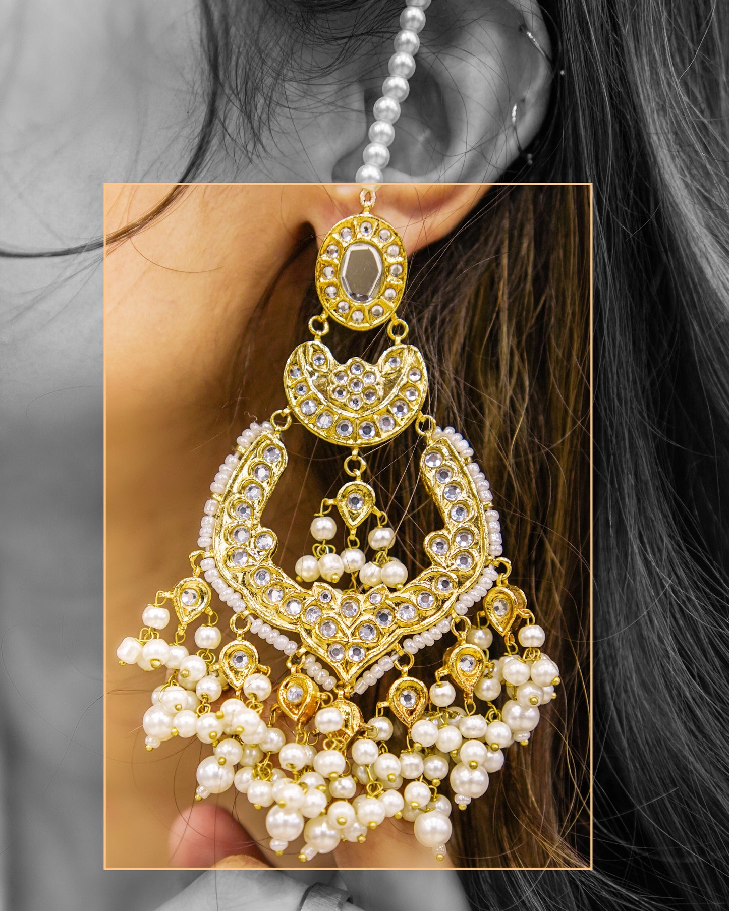 Regal Gold-Plated Kundan Earings
