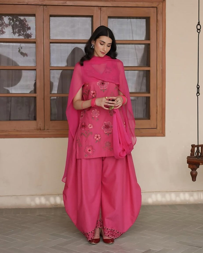 CANDY FLORA | 3Pc Stitched Embroidered Outfit