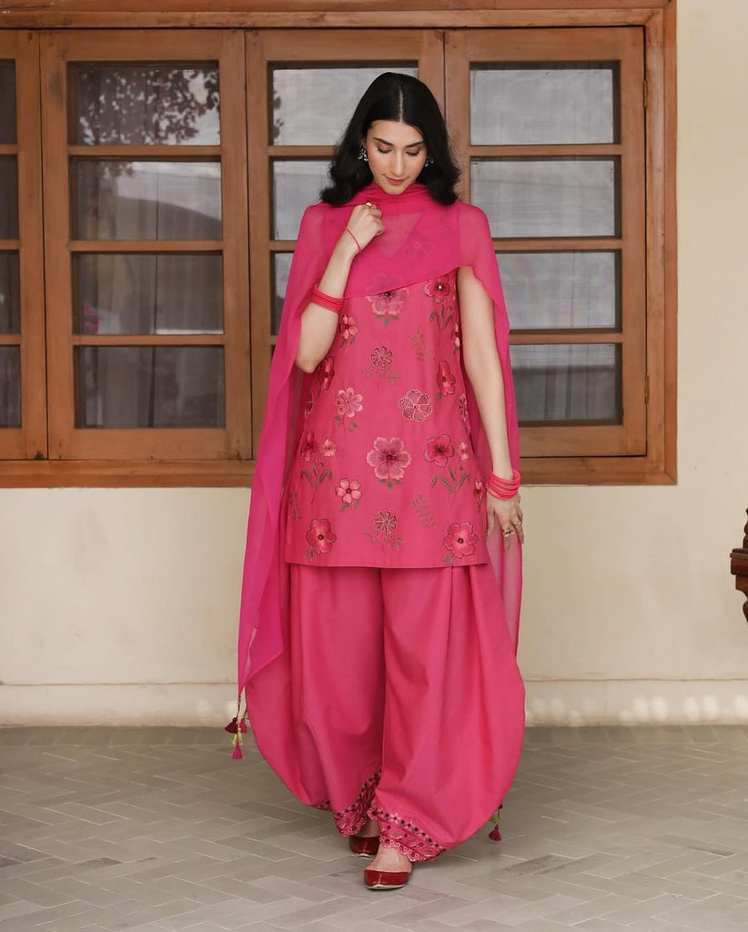 CANDY FLORA | 3Pc Stitched Embroidered Outfit