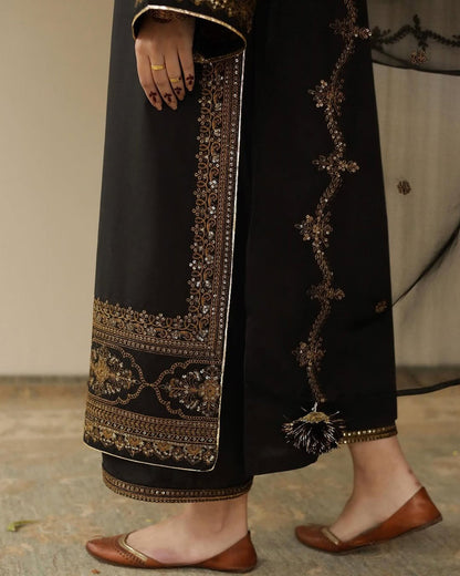 BRONZE MUSE | 3-Pcs Stitched Embroidered Suit
