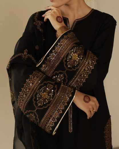 BRONZE MUSE | 3-Pcs Stitched Embroidered Suit