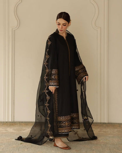 BRONZE MUSE | 3-Pcs Stitched Embroidered Suit