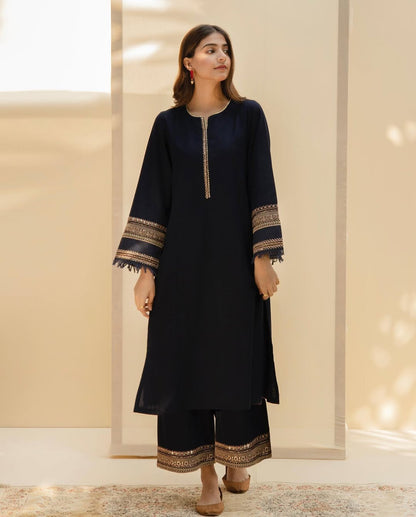 Blue Noir | 2-Piece Stitched Suit
