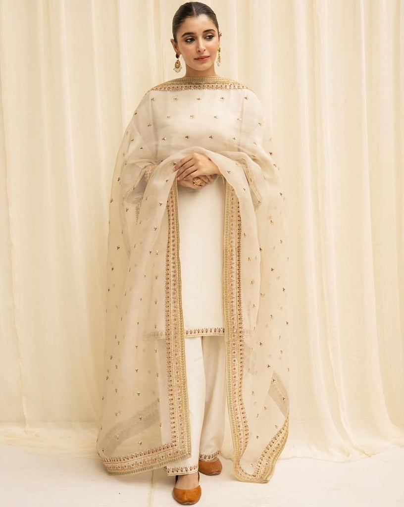 MAH PEKAR | 3-PC Stitched Embroidered Outfit