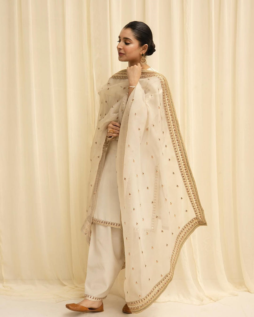 MAH PEKAR | 3-PC Stitched Embroidered Outfit