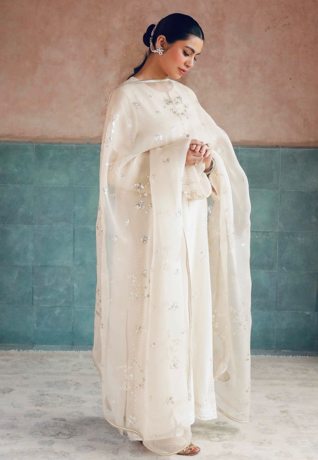Noor-e-Eid / Ivory | 3-Piece Stitched Embroidered Outfit