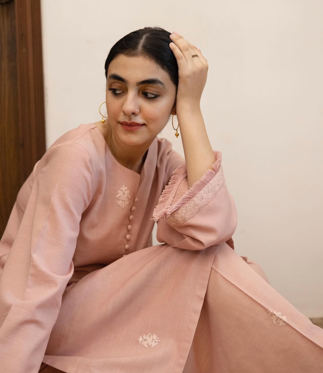 TEA PINK | 2-pc Stitched Embroidered Outfit