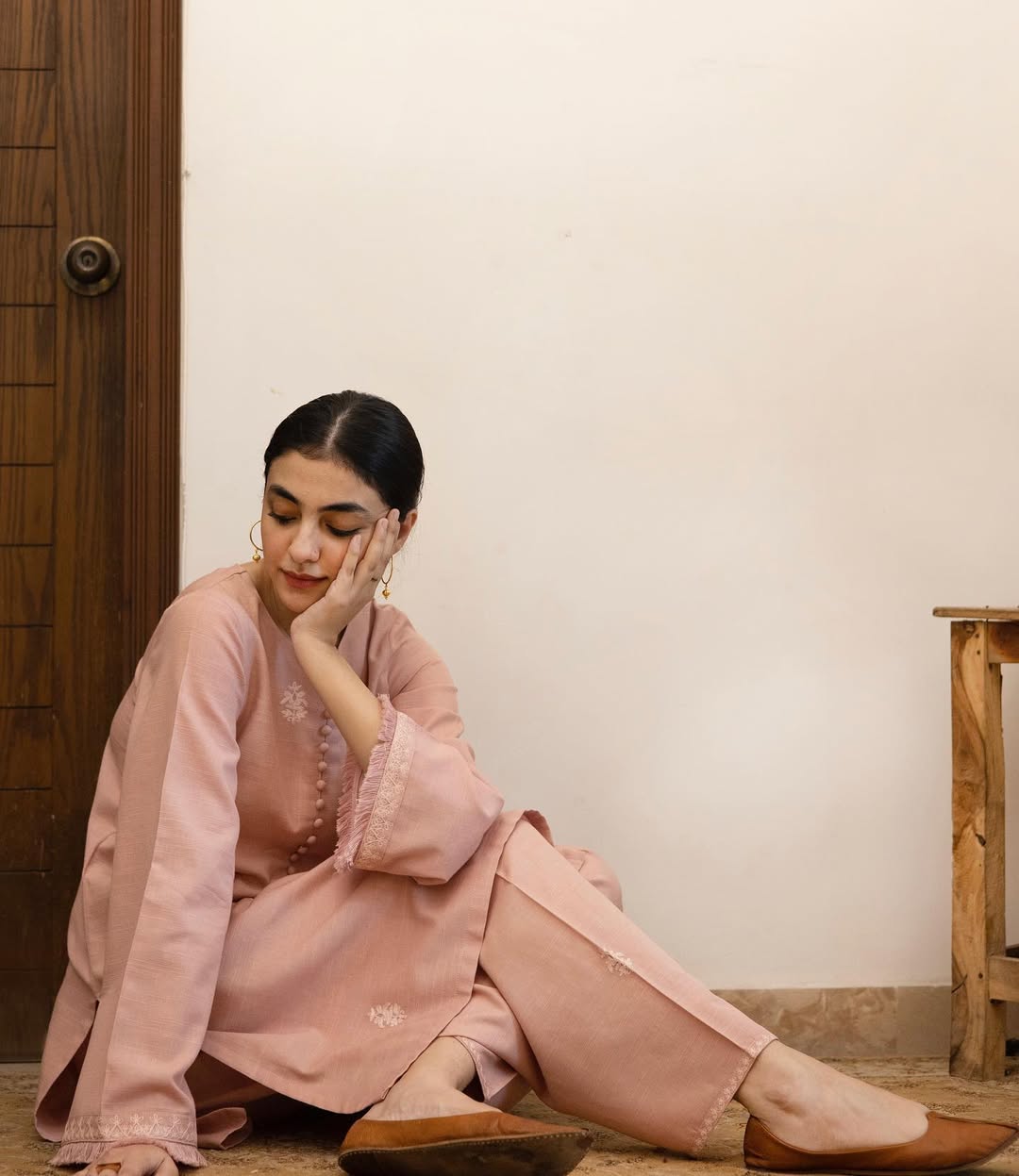 TEA PINK | 2-pc Stitched Embroidered Outfit