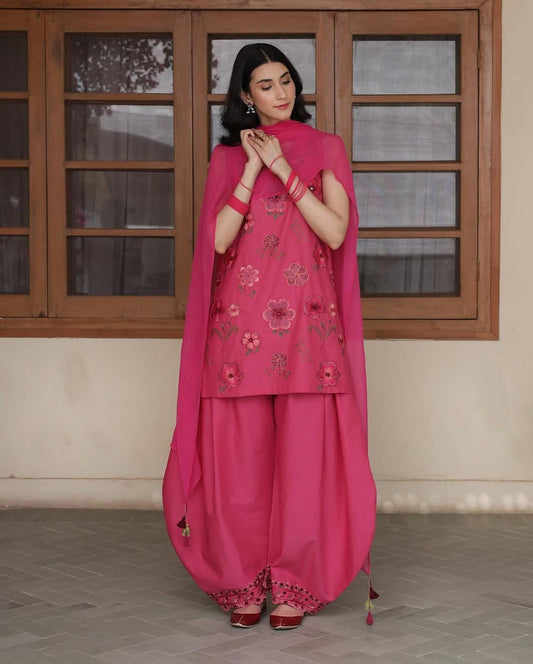 CANDY FLORA | 3Pc Stitched Embroidered Outfit