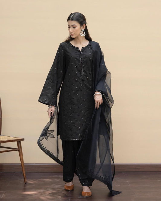 Koyal | 3-pc Stitched Embroidered Outfit