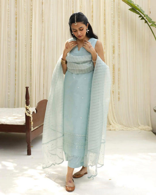 ASMANI | 3-Pc Stitched Embroidered Outfit